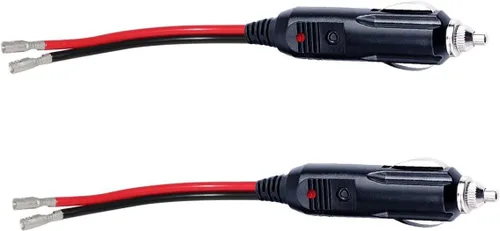 Vista 6 de Enchufe macho de repuesto para encendedor de cigarrillos, 12 V, con cables 2P