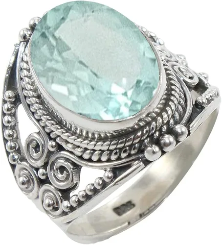 Vista 33 de Anillo de Plata Esterlina 925 para Mujeres con Piedra Preciosa Natural, Anillo de Compromiso de Plata Esterlina, Piedra Natal de Junio con Engaste