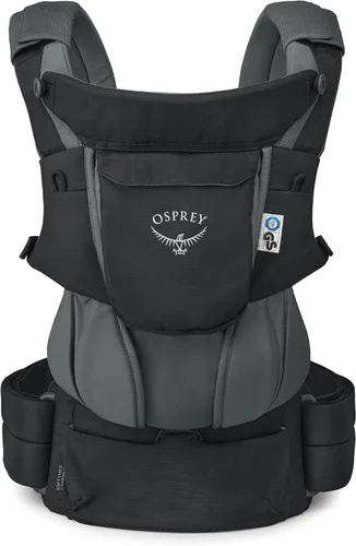 Vista 6 de Osprey Poco LT - Portabebés convertible suave para recién nacidos, ligero y ergonómico para niños pequeños Negro