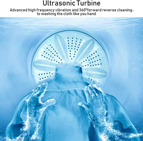 Vista 6 de RELAX4LIFE Lavadora compacta completamente automática con 6 programas, 3 niveles de agua, ajuste de desequilibrio, combinación todo en uno, lavadora