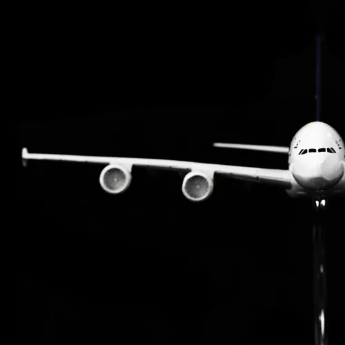Vista 5 de 24-Hours Singapore Airlines A380 Aleación Metal Avión Modelos Fundido a presión 1:400
