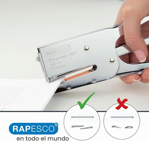 Vista 2 de Rapesco 1794 Porpoise ONE Bypass - Alicates de grapado, capacidad para 45