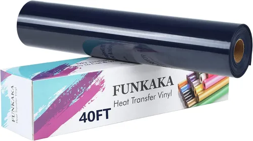 Vista 32 de FUNKAKA Paquete de vinilo HTV de transferencia de calor con purpurina, 12 rollos de vinilo para planchar de 12 pulgadas x 3 pies para camisetas, 12