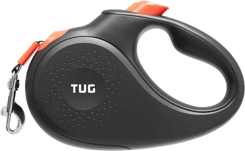 Vista 10 de TUG Correa retráctil monocromática de 360° sin enredos para perro, cinta de nailon fuerte de 16 pies (pequeña, aguamarina)