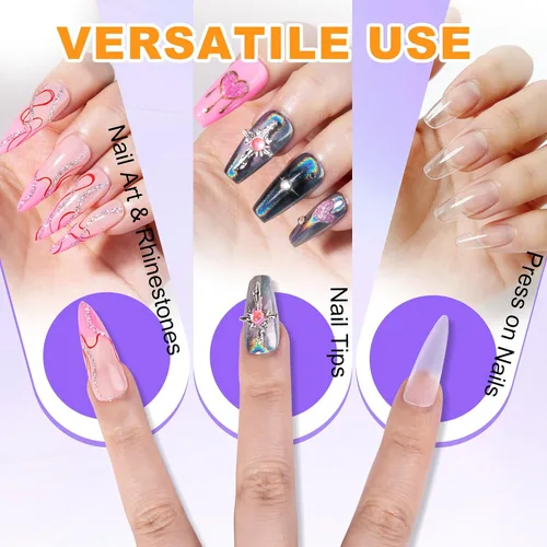 Vista 5 de Pegamento de uñas para uñas de acrílico.