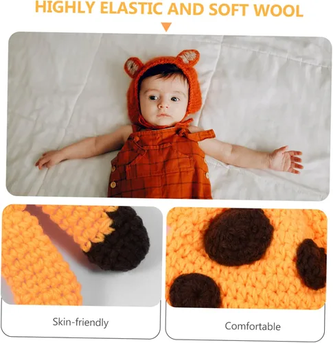 Vista 9 de Didiseaon 1 Set Giraffe Photo Suit Elastic Costume Infant Clothing Adorable Costume Props Newborn Skin- Friendly Shorts Baby Suits Baby Clothing