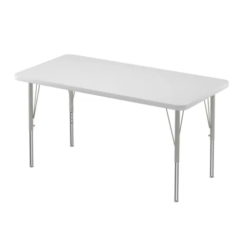 Vista 36 de Correll - Mesa rectangular de actividades para el aula de 30 x 60 pulgadas, altura ajustable (19-29 pulgadas), parte superior de granito gris, borde