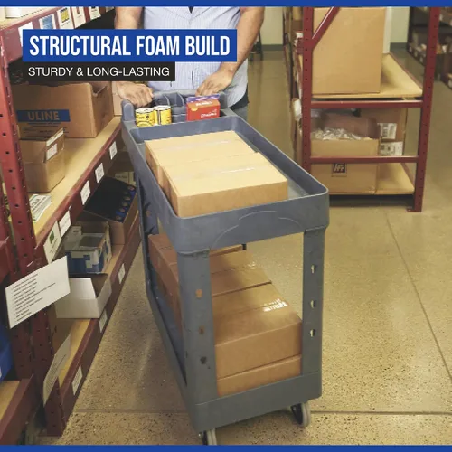 Vista 3 de Strongway Carrito utilitario de 500 libras con mango ergonómico, carrito de carga de construcción de espuma estructural sin mantenimiento