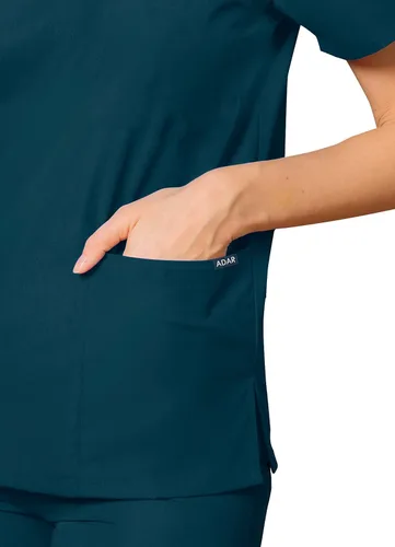Vista 3 de Adar Universal Unisex Scrubs Unisex Drawstring Scrub Set