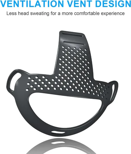 Vista 2 de VR Head Strap Pad for Quest 3 Headset Accessories, TPU Head Strap Cushion for Quest 3 Head Strap, Bracket for The Back of The Head Headstrap (Black)