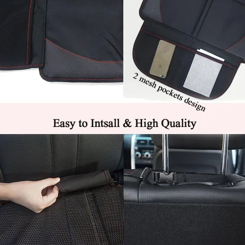 Vista 4 de Protector de asiento de coche para niños, impermeable, plegable, protector de asiento de automóvil, alfombrilla para perro con acolchado más grueso
