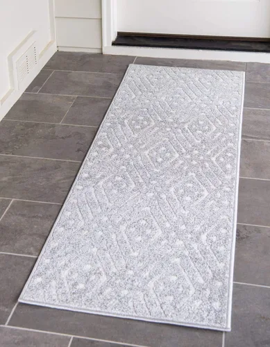 Vista 11 de Unique Loom Sabrina Soto Outdoor Collection - Alfombra geométrica, moderna, vibrante y enrejada contemporánea, 2 pies 0 pulgadas x 6 pies