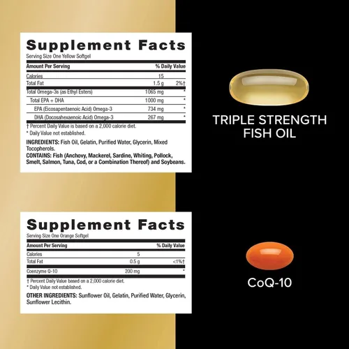 Vista 4 de GNC Programa Mega Men 50 Plus Vitapak, nutrición completa conveniente, 5 productos en 1 paquete de vitaminas, multivitamínico, aceite de pescado