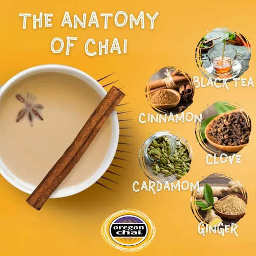Vista 4 de Oregon Chai Mezcla Original de Té Chai Latte en Polvo, 3 Libras (Paquete de 1)