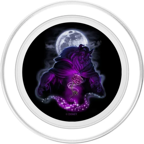 Vista 2 de Disney Beauty And The Beast Retrato iluminado por la luna PopSockets MagSafe PopGrip para iPhone