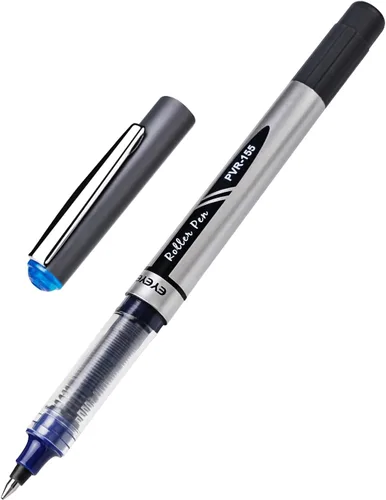 Vista 3 de EYEYE Bolígrafos de rodillo de tinta líquida 0.7mm, bolígrafo de rodillo de punta media, paquete de 12, 3 colores, secado rápido, bolígrafos