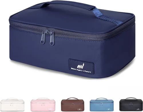Vista 27 de NOL Natural Organic Lifestyle Bolsa de almuerzo pequeña Mini lonchera Bolsa de almuerzo aislada para hombres/mujeres A prueba de fugas Bolsa térmica