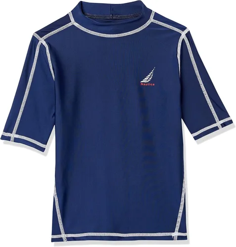Vista 7 de Nautica Camiseta de natación de manga corta para niños con protección solar UPF 50+