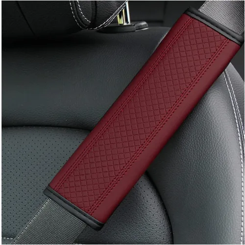 Vista 22 de zipelo - Juego de 2 piezas de fundas para cinturón de seguridad de auto, almohadillas de cuero transpirables para el hombro que protegen tu cuello