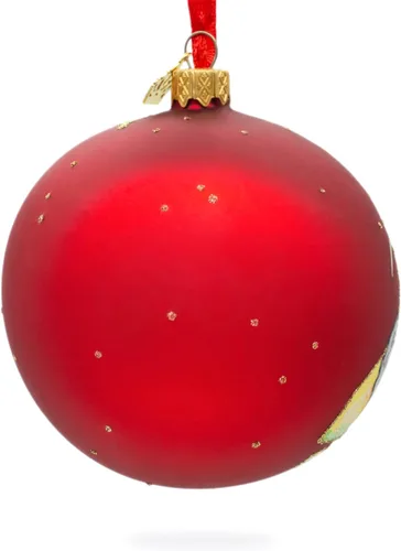 Vista 6 de Viaje a Nueva Zelanda bola de cristal adorno de Navidad 4 pulgadas