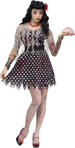 Vista 2 de Fun World Disfraz de zombi Rockabilly para adultos