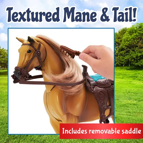 Vista 9 de SUNNY DAYS – Entertainment), diseño con lazo, color azul Champions Deluxe caballo, Quarter