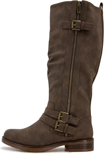 Vista 6 de XOXO Botas de moda de caña ancha Mertle-c para mujer