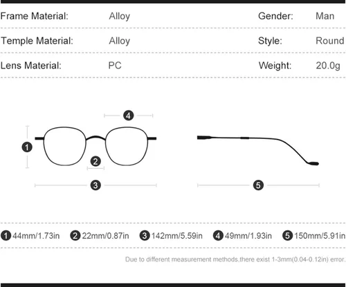 Vista 2 de HEPIDEM - Marco de gafas de aleación para mujer