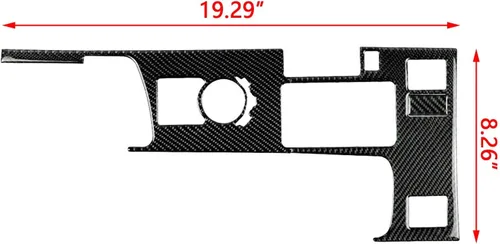 Vista 4 de x xotic tech Cubierta del panel de palanca de cambios de la consola central, fibra de carbono suave auténtica, compatible con Lexus IS250 2014 2015