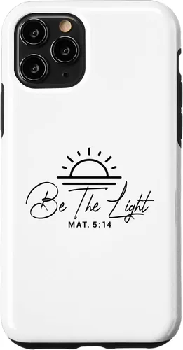 Vista 29 de Dichos cristianos y versos de la Biblia Mateo 5,14 Funda para iPhone 16