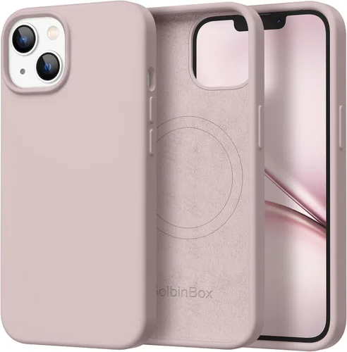 Vista 47 de GolbinBox Funda magnética para iPhone 17, compatible con MagSafe, cubierta de silicona integrada para control de cámara, funda de silicona líquida a