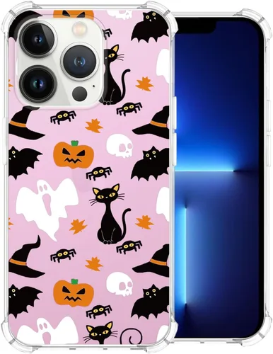 Vista 61 de Funda transparente de Halloween para Google 6a, con patrón de fantasma, funda protectora de TPU suave, delgada, a prueba de golpes, para niños
