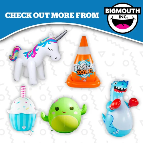 Vista 4 de BigMouth Inc. Rociador de agua inflable para boca de incendios, rociador de agua para el patio trasero, juegos de agua de verano al aire libre