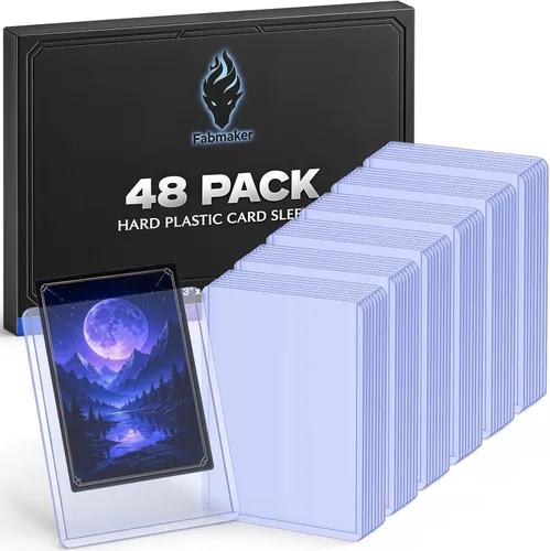 Vista 10 de Fabmaker 150 fundas para tarjetas de plástico duro, 3" x 4" portatarjetas