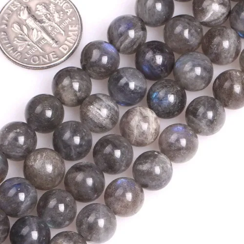 Vista 120 de GEM-Inside Cuentas Sueltas de Piedras Preciosas de Ágata Azul Bandeada Natural de 6mm Cuentas Redondas de Piedra de Energía para Hacer Joyas 15