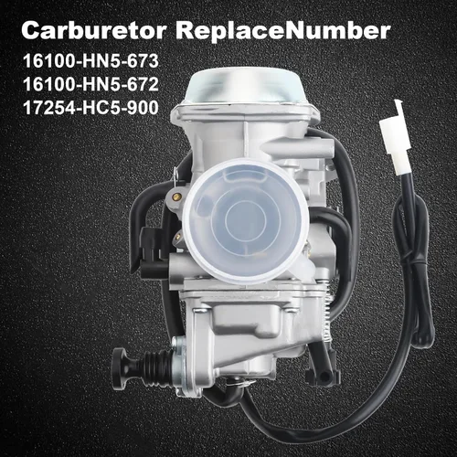 Vista 2 de Carburador Rancher 350 para Honda TRX350 00-06, TRX450 S/ES 98-04, FourTrax 300 1988-2000, Foreman 400 97-04, con piezas Filtro de aire y filtro