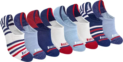 Vista 14 de Saucony 8 pares de calcetines invisibles acolchados para mujer. Armario (8 Pares)