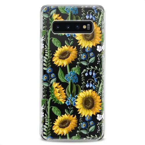 Vista 18 de Funda compatible con Samsung A91 A54 A52 A51 A50 A20 A11 A12 A13 A14 A03s A02s Floral Green Roses Vintage Slim Fit Flowers Cute Blue Print Pink