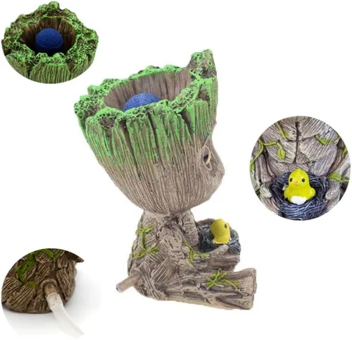 Vista 2 de AnxunJim Adornos de Burbuja de Aire de Groot para Acuario, Juego de Piedra de Aire para Pecera