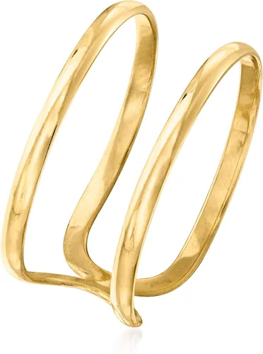 Vista 3 de RS Pure by Ross-Simons 14kt Yellow Gold 2-Band Open-Space Ring