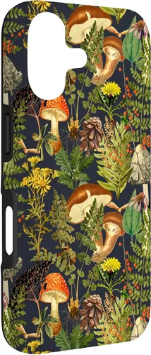 Vista 3 de Mushroom Woodland Scene elderberries Fungi Nature Shrooms Case for iPhone 17