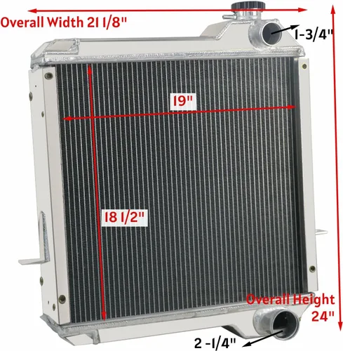Vista 2 de 234876A1 234876A2 Radiador para retroexcavadora de caja 570 580L 580SSL 590SL 4300 P85, radiadores de enfriamiento de aluminio completo