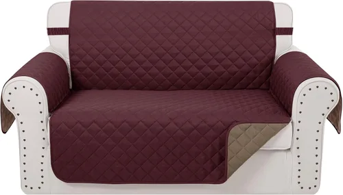 Vista 58 de Fundas para Silla Reclinable Reversibles Funda de Sofá para Mascotas Protector de Muebles Lazy Boy (Silla 23'', Beige/Beige)