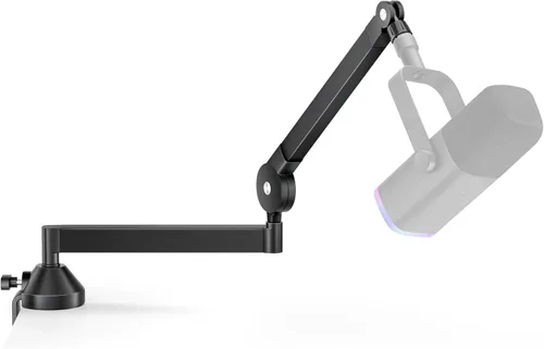 Vista 8 de InnoGear Soporte de micrófono de escritorio, brazo articulado aéreo giratorio 360° para micrófono con elevación alta para Blue Yeti Snowball HyperX