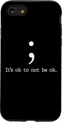 Vista 17 de Mental Health Awareness Shirts Semicolon Quote Gift Case for iPhone 17