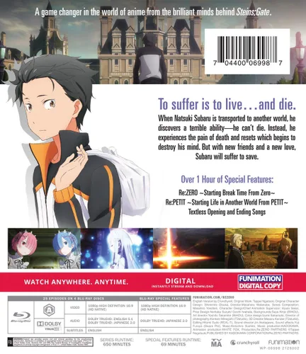 Vista 2 de ReZERO Starting Life in Another World - Season One Blu-ray