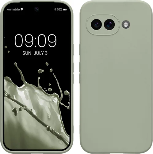 Vista 33 de kwmobile Funda compatible con Google Pixel 9 - Funda protectora delgada de TPU para teléfono - Acabado mate suave - Piedra antigua