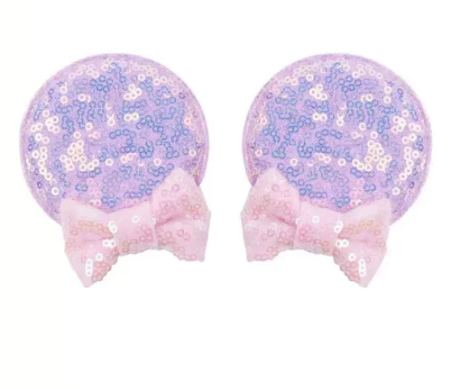 Vista 2 de CLGIFT Diadema con orejas de Minnie para bebés y niños pequeños (Ariel)