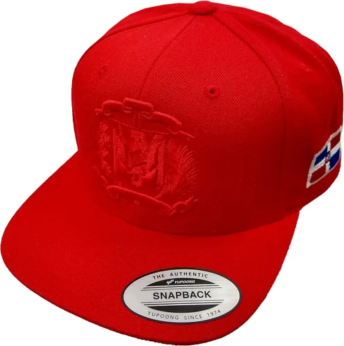 Vista 14 de Escudo bordado de República Dominicana y tapa trasera a presión de bandera Negro