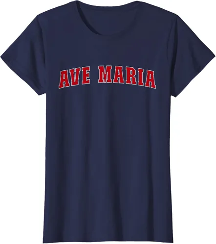Vista 35 de Ave Maria FL Florida - Camiseta, Negro